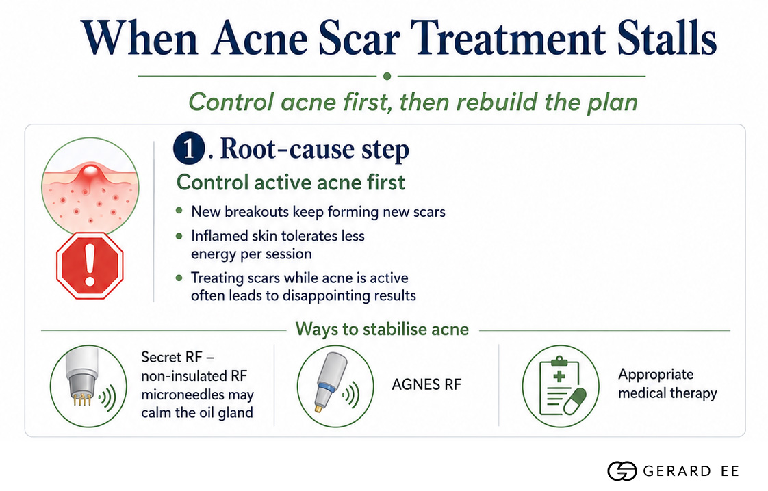 When acne scar treatment stalls When acne scar treatment stalls