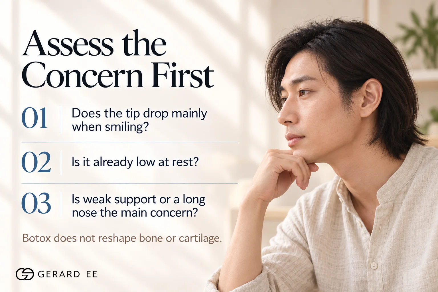 Who suits a Botox nose tip lift, a tip that drops mainly when smiling