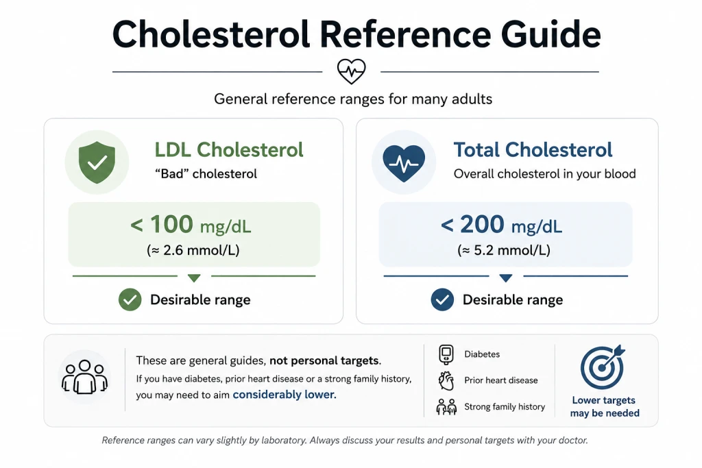 cholesterol level guide Guide to cholesterol levels