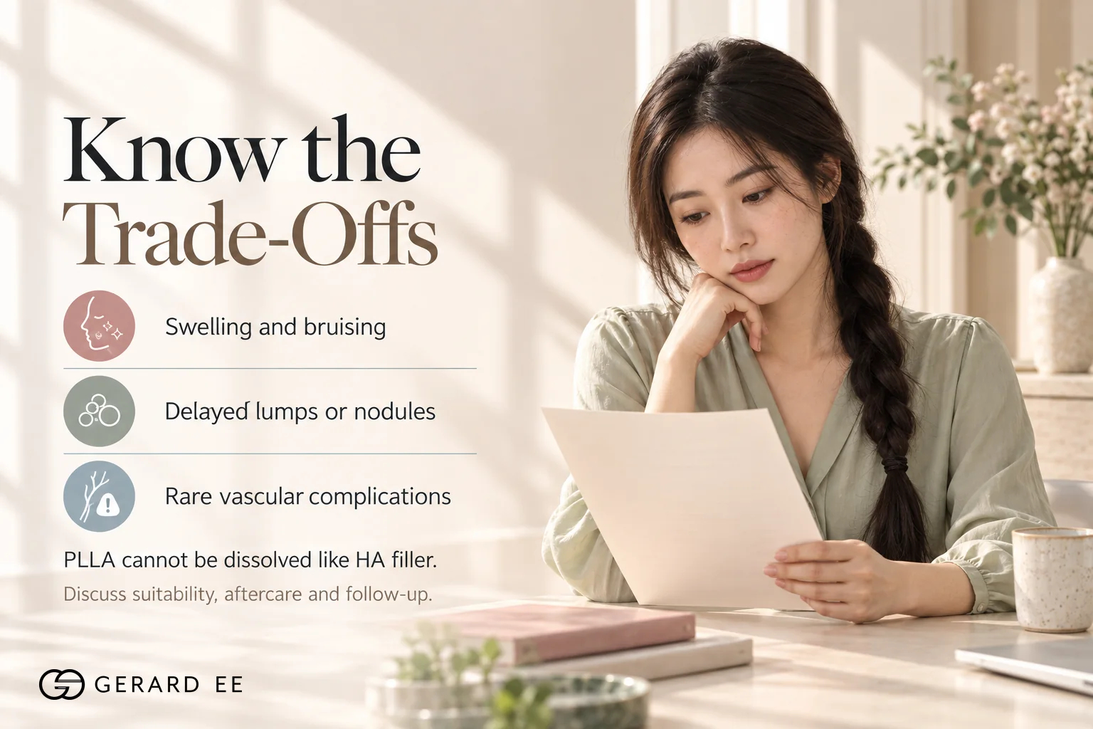 Collagen biostimulator side effects, swelling and bruising, delayed lumps or nodules and rare vascular complications
