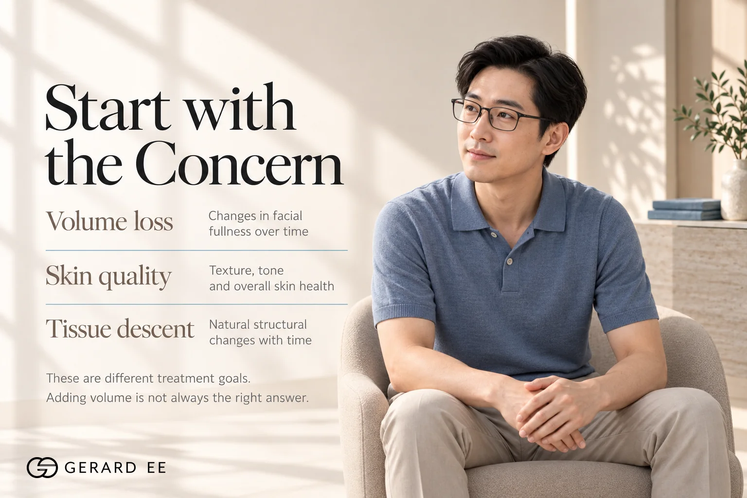 Choosing a collagen biostimulator by concern, volume loss, skin quality or tissue descent