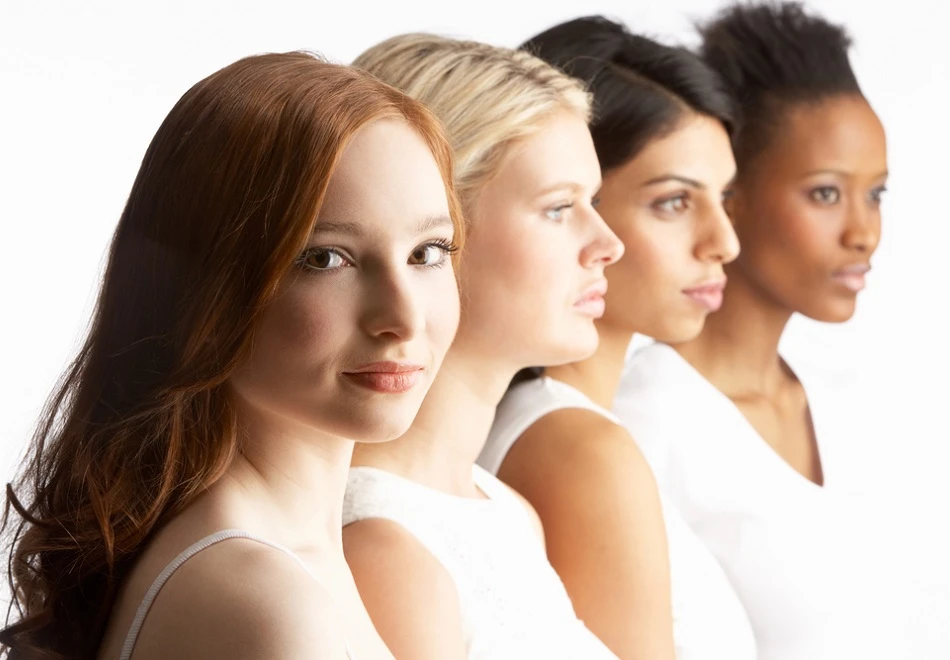 Range of skin tones that respond differently to laser treatment