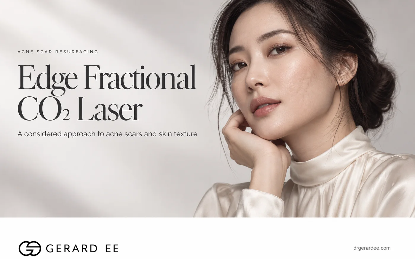 Edge fractional CO2 laser for acne scar resurfacing in Singapore
