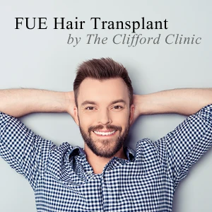Hairline after an effective hair transplant