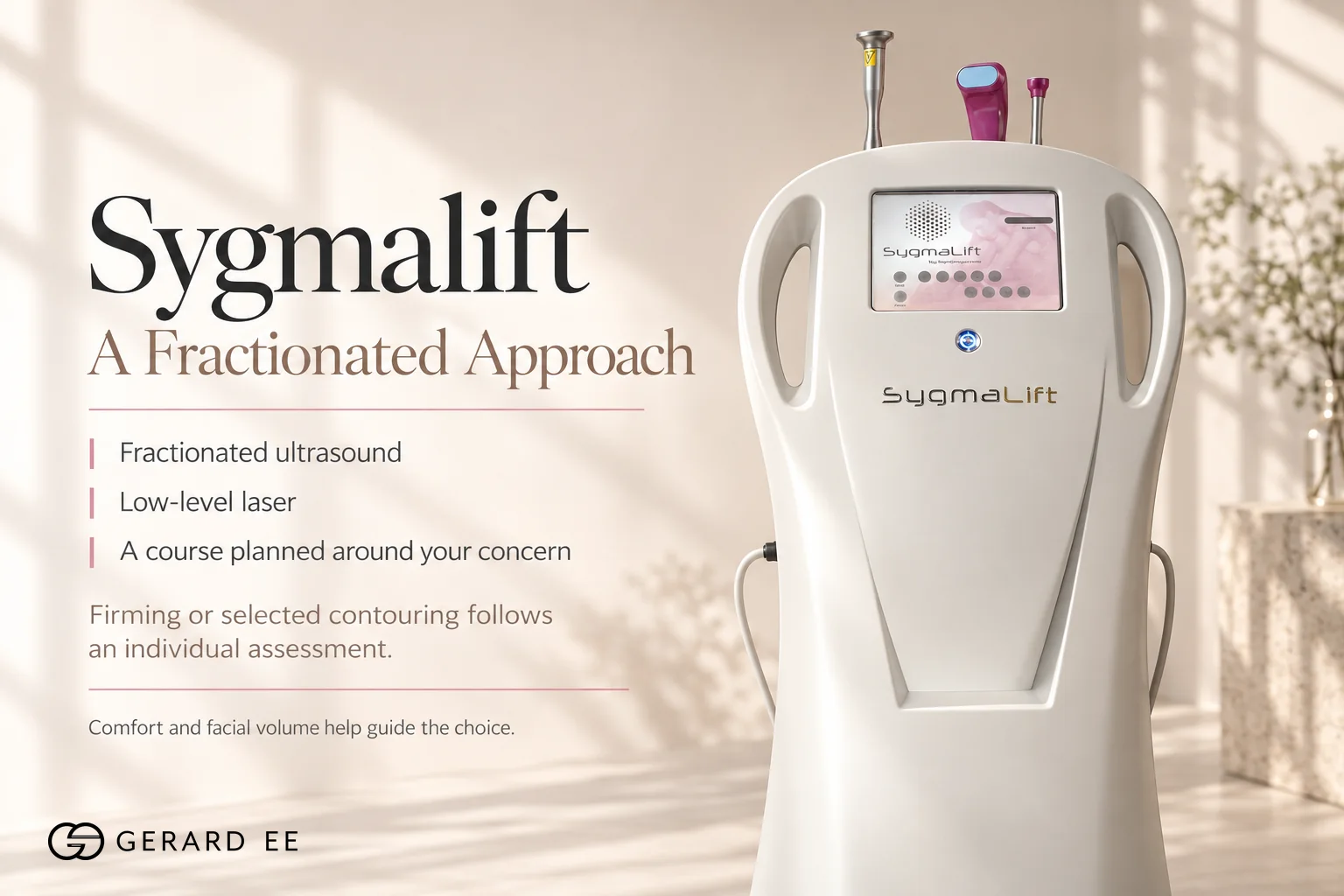 Sygmalift fractionated HIFU with low-level laser