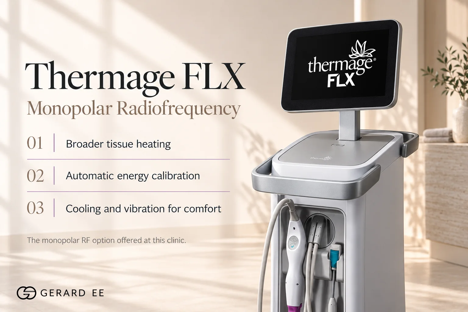 Thermage FLX monopolar radiofrequency skin tightening in Singapore