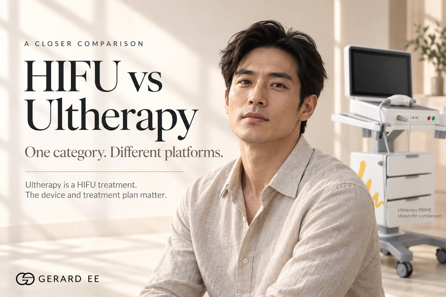HIFU vs Ultherapy in Singapore, one category with different platforms