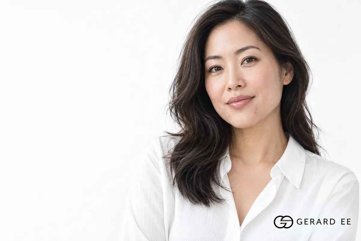 Adult woman at a hormonal acne treatment consultation at the clinic in Singapore