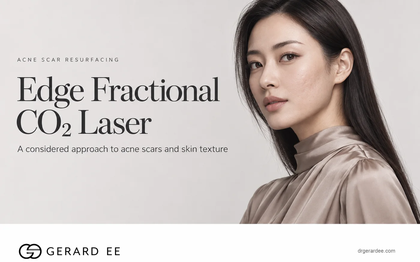 How Edge fractional CO2 laser works: microscopic treatment columns through the epidermis and dermis with collagen remodelling