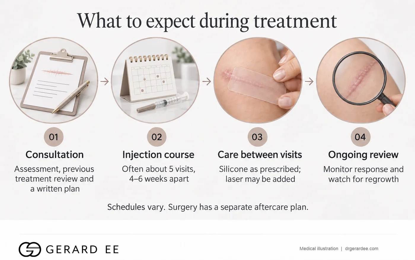 What to expect during keloid treatment