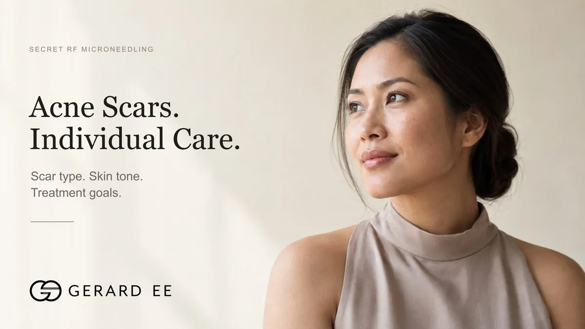 Secret RF acne scar treatment planned around scar type, skin tone and goals