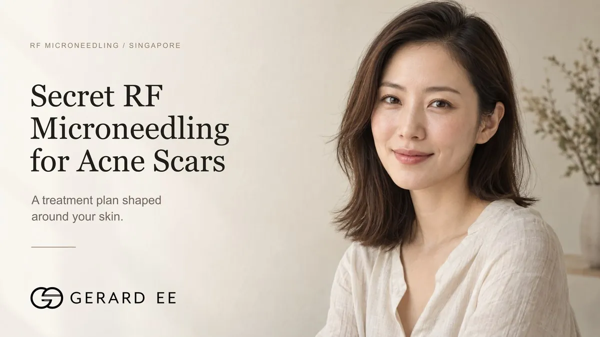 Secret RF microneedling for acne scars in Singapore by Dr Gerard Ee