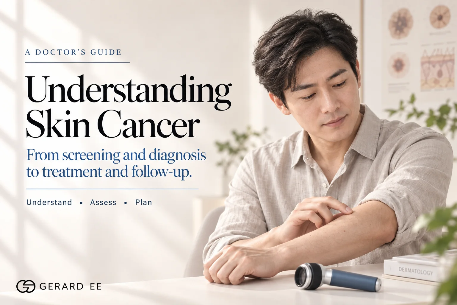 Skin cancer guide by Dr Gerard Ee, from screening and diagnosis to treatment and follow-up