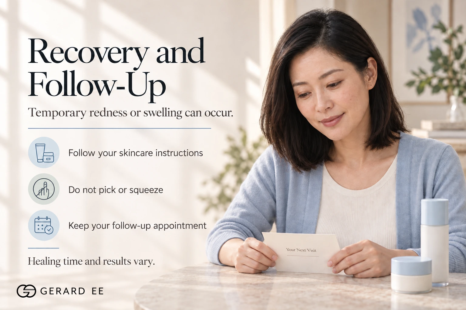 AGNES acne treatment recovery and follow-up care in Singapore