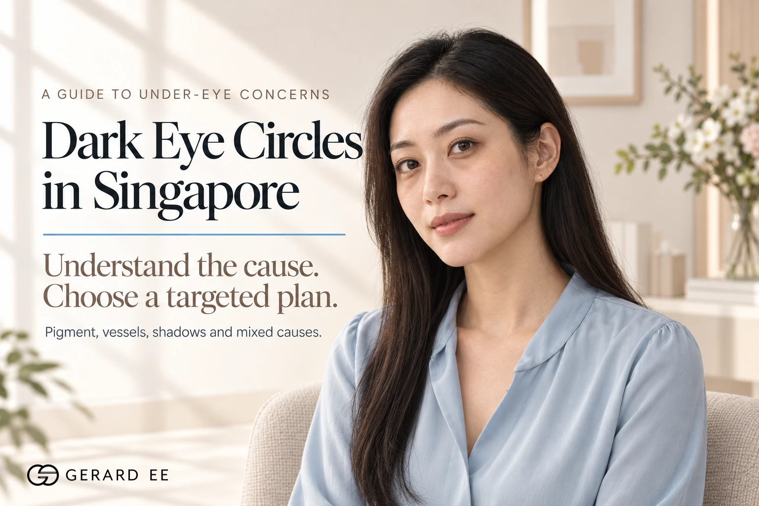 Dark eye circle treatment in Singapore, a guide to under-eye concerns by cause: pigment, vessels, shadows and mixed