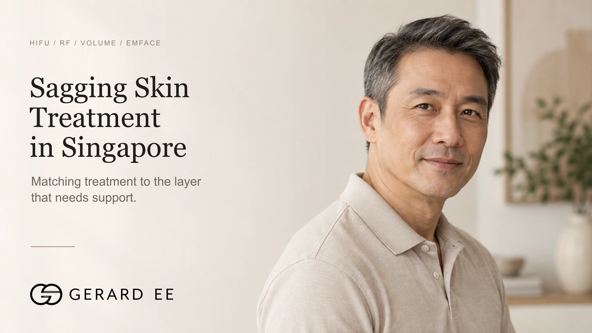 Sagging skin treatment in Singapore, matching treatment to the facial layer that needs support