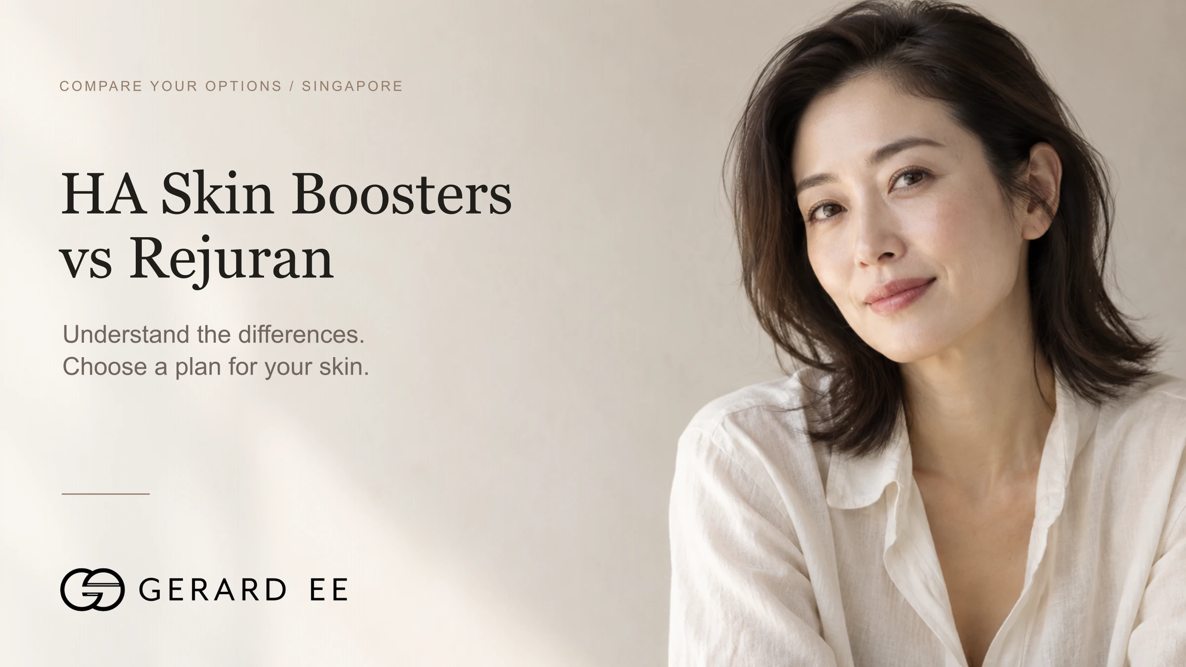 HA skin boosters vs Rejuran in Singapore, understand the differences and choose a plan for your skin