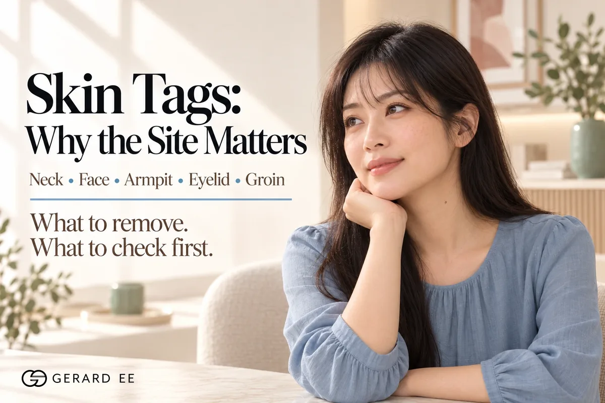 Skin tags on the neck, face, armpit, eyelid and groin, why the site matters and which ones to check first
